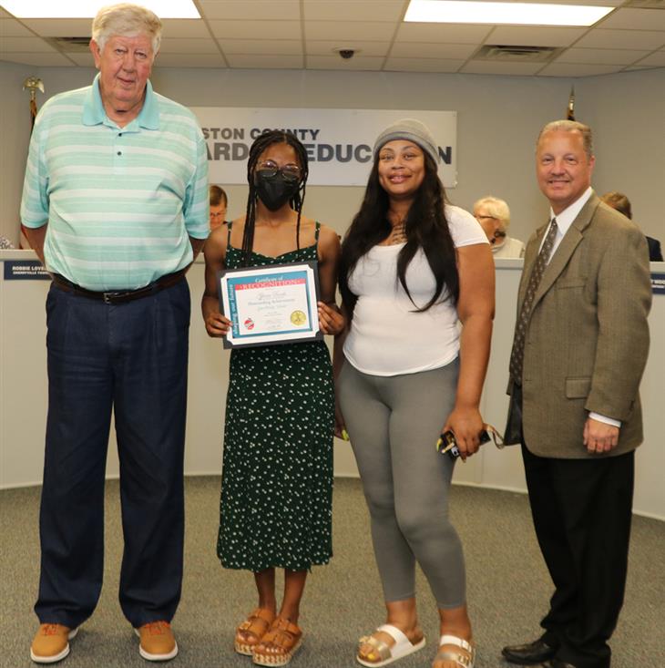 Board recognizes students for achievements